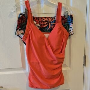 Tropical Coral Swim Camisole